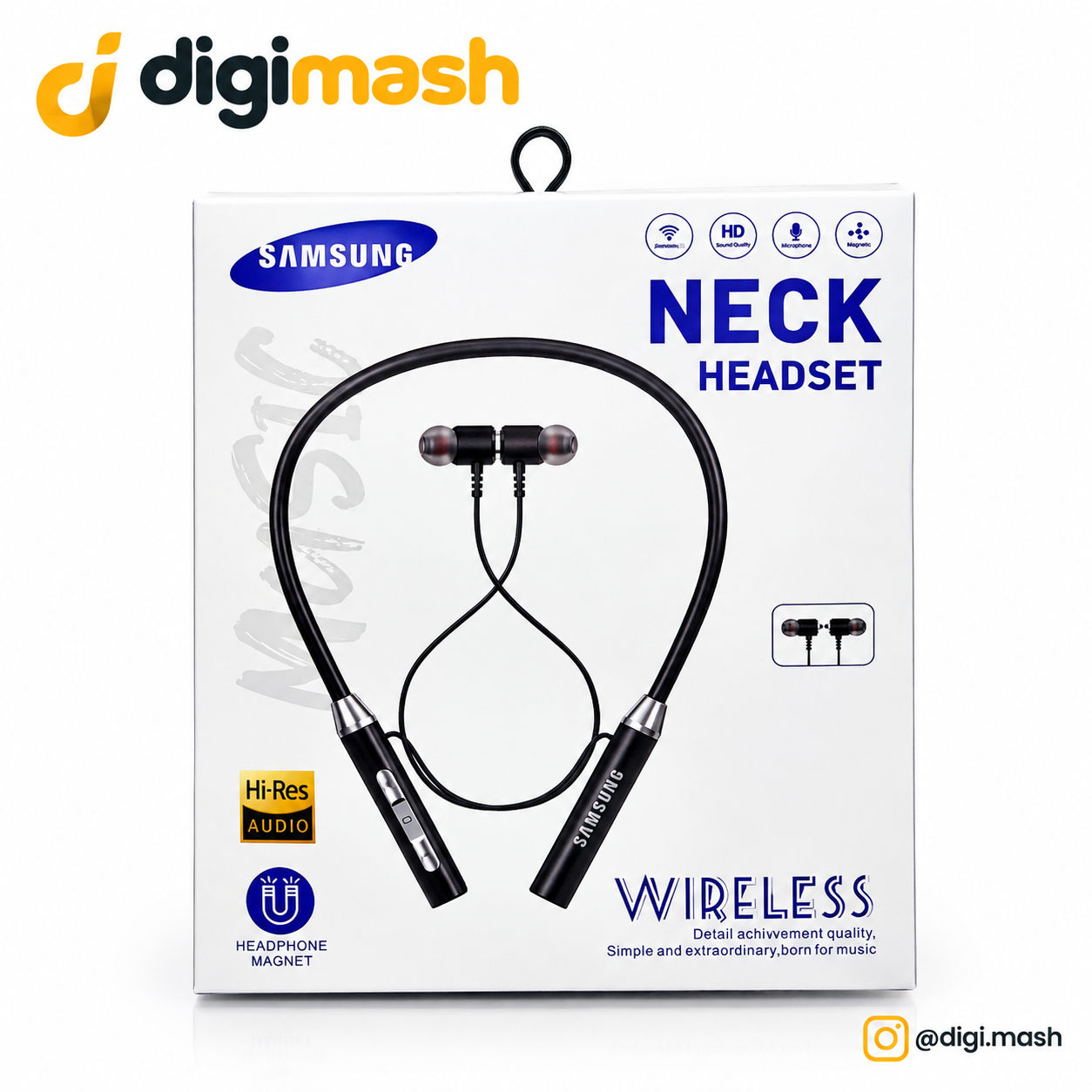 هندزفری گردنی سامسونگ Neck Headset | باتری ۱۸ ساعته، بلوتوث ۵.۰، طراحی انعطاف‌پذیر