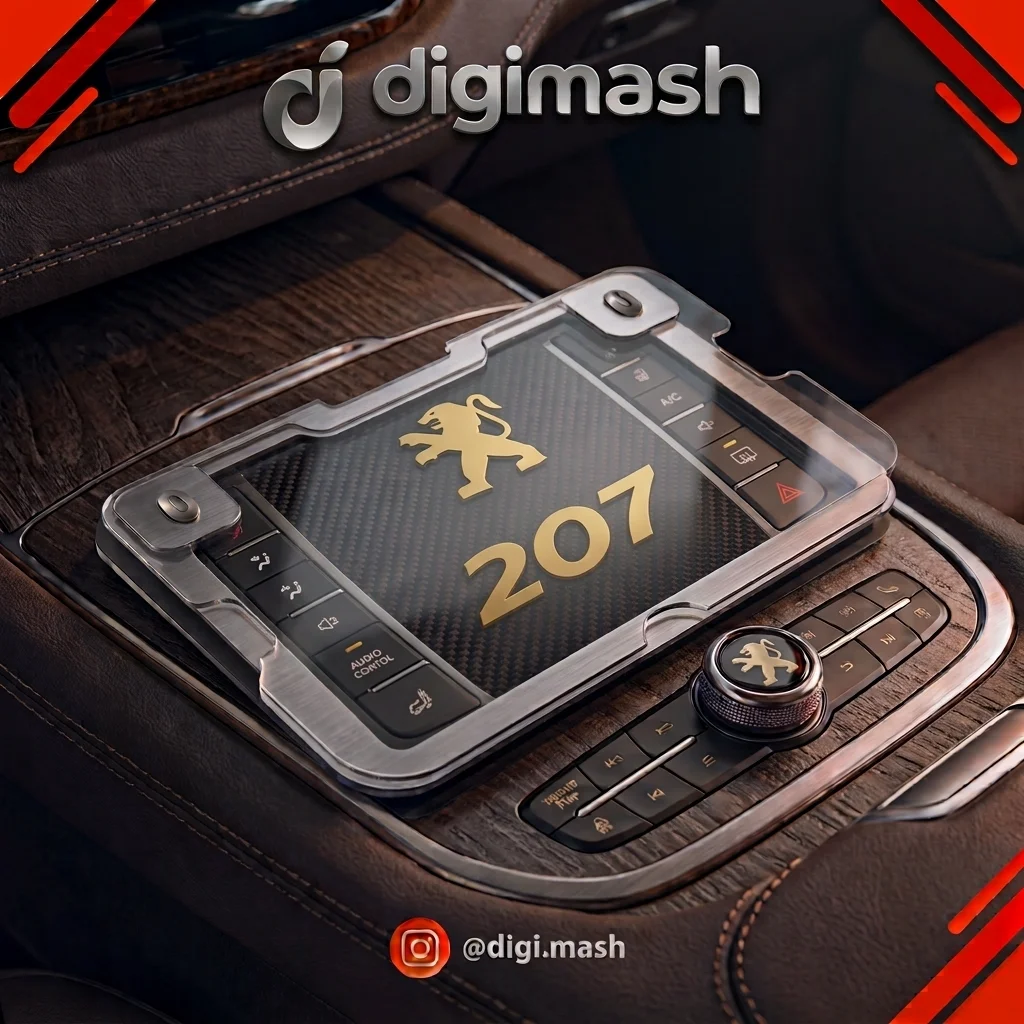 گلس محافظ نمایشگر خودرو پژو ۲۰۷ (Peugeot 207)