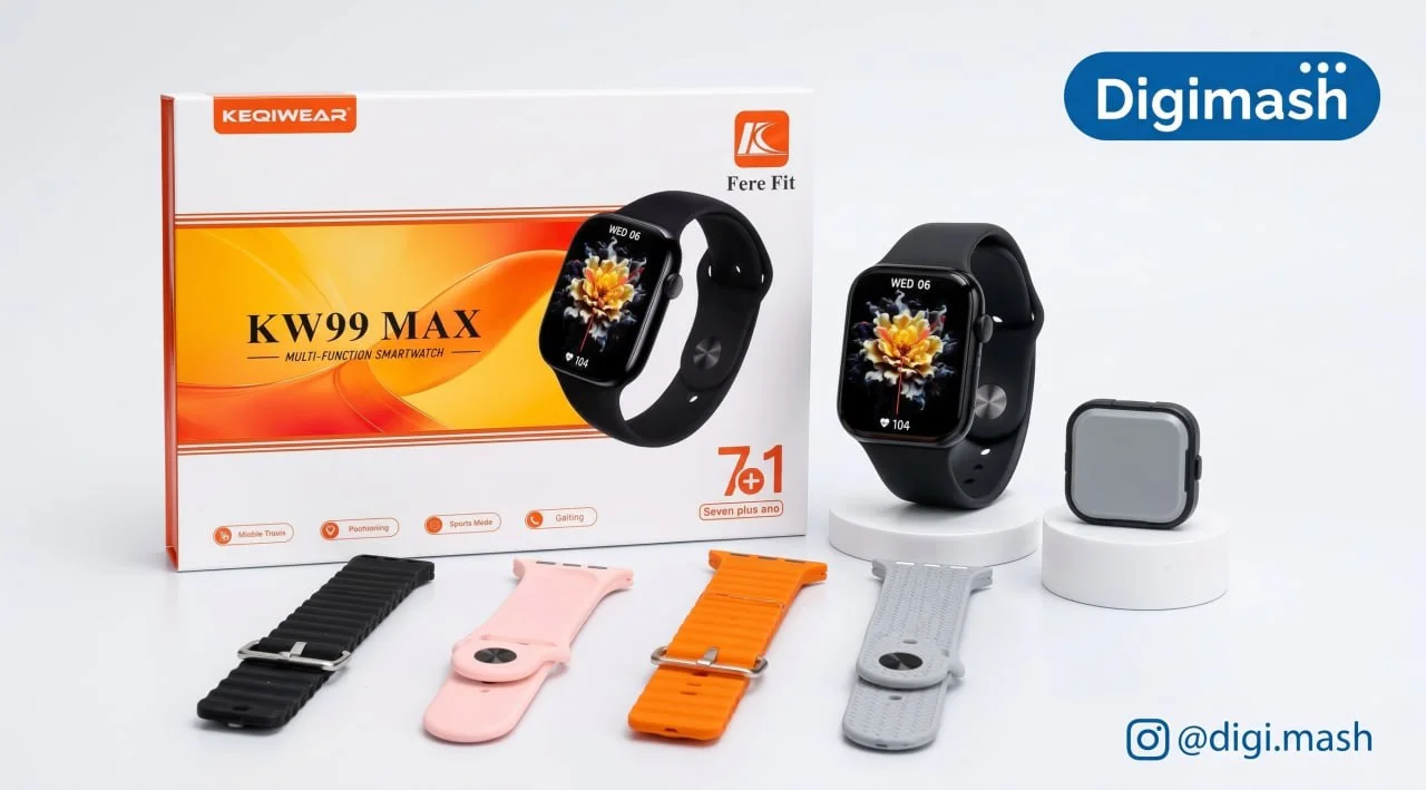 ساعت هوشمند KW99 MAX (با ۷+۱ بند)