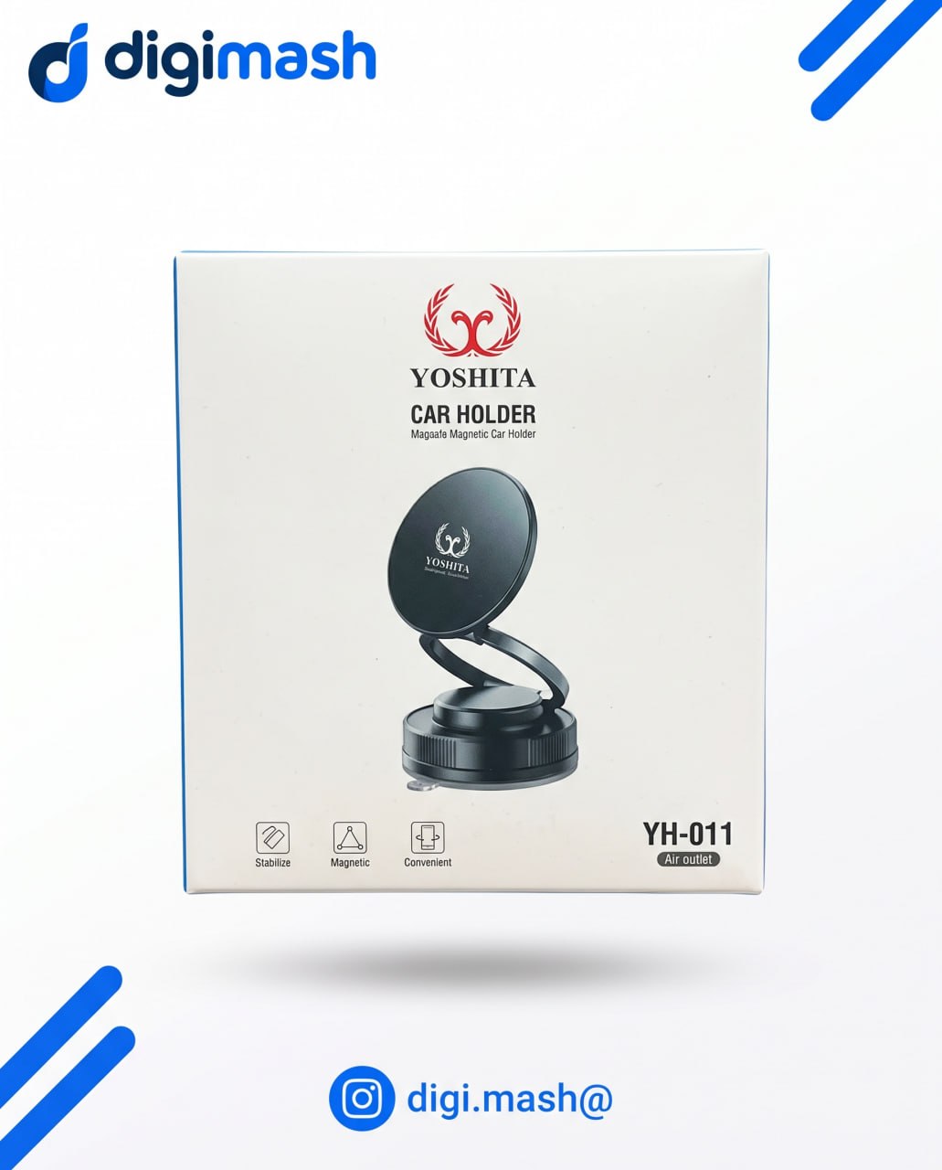 هولدر خودرو یوشیتا YH-011 | مغناطیسی تاشو + نصب روی دریچه کولر