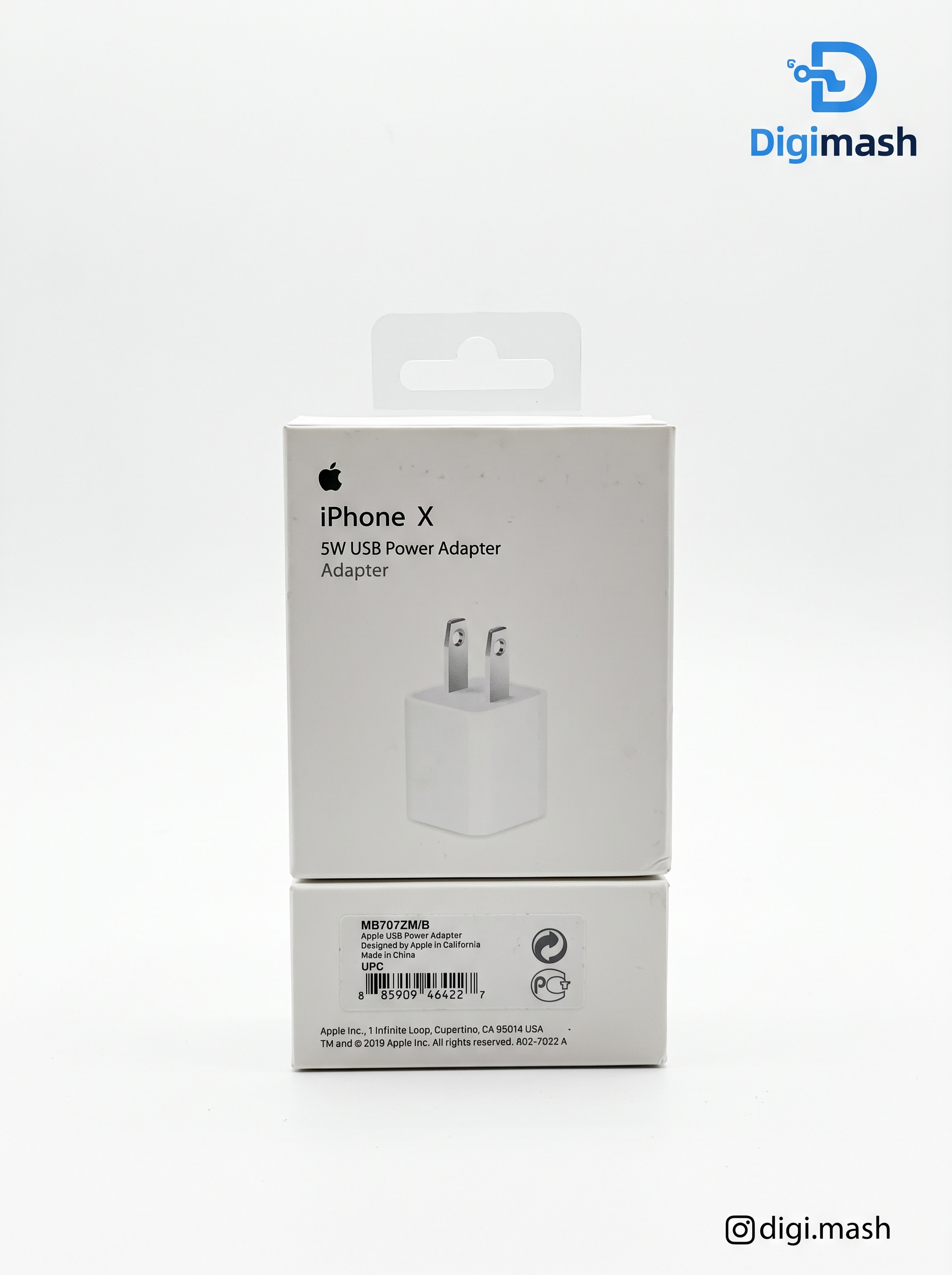شارژر اپل ۵ وات MB707ZM/B | مخصوص آیفون X + پورت USB-A
